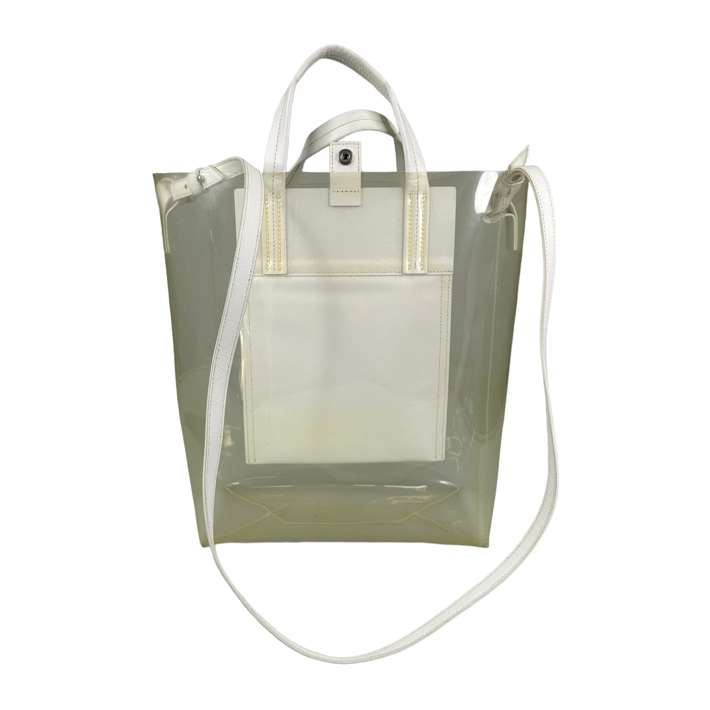 ACNE STUDIOS CLEAR PAPERY TOTE BAG W/STRAP