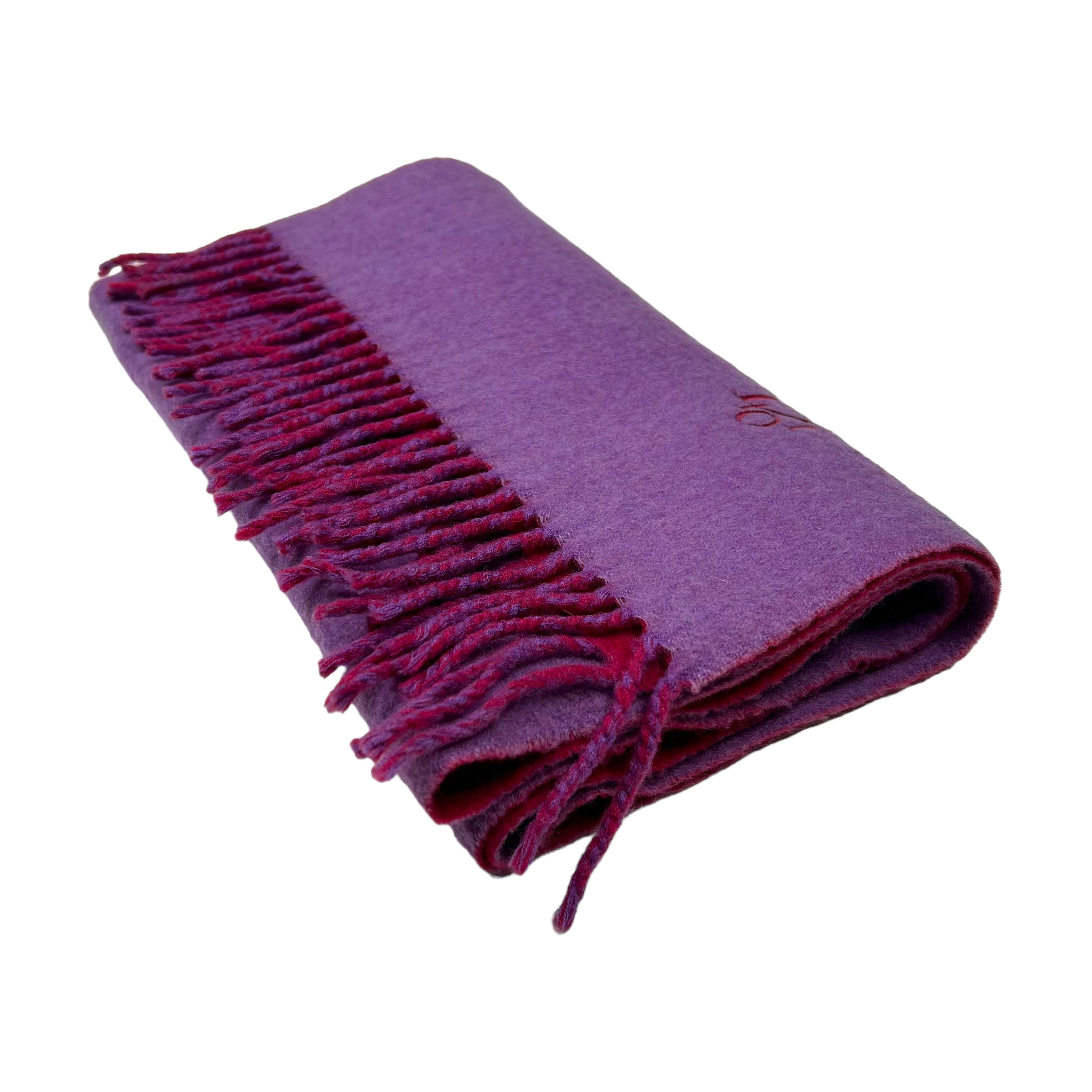 DIOR CLASSIC LOGO SCARF - TWO TONE PURPLE