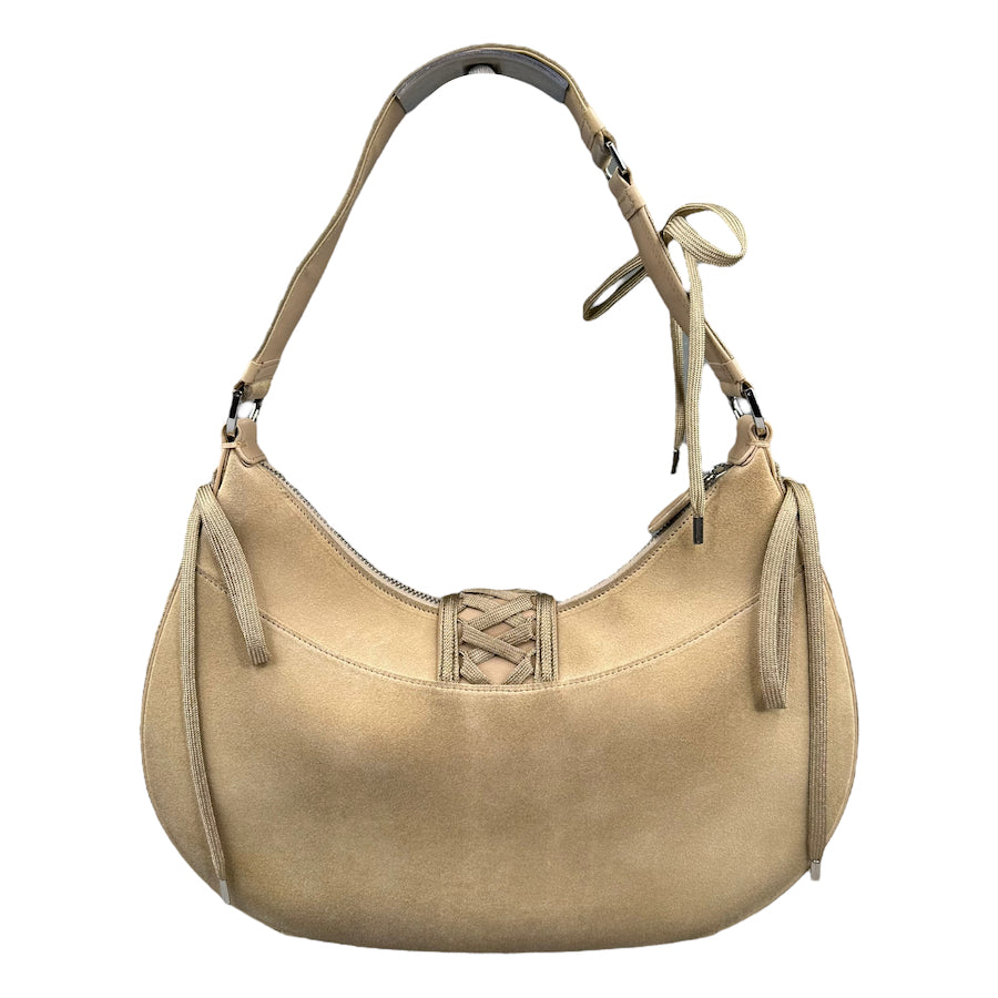 DIOR 2002 SUEDE 'ADMIT IT' BAG BEIGE