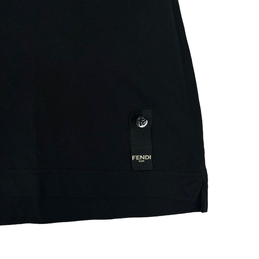 FENDI BAG BUGS TEE LEATHER EYES - BLACK/YELLOW