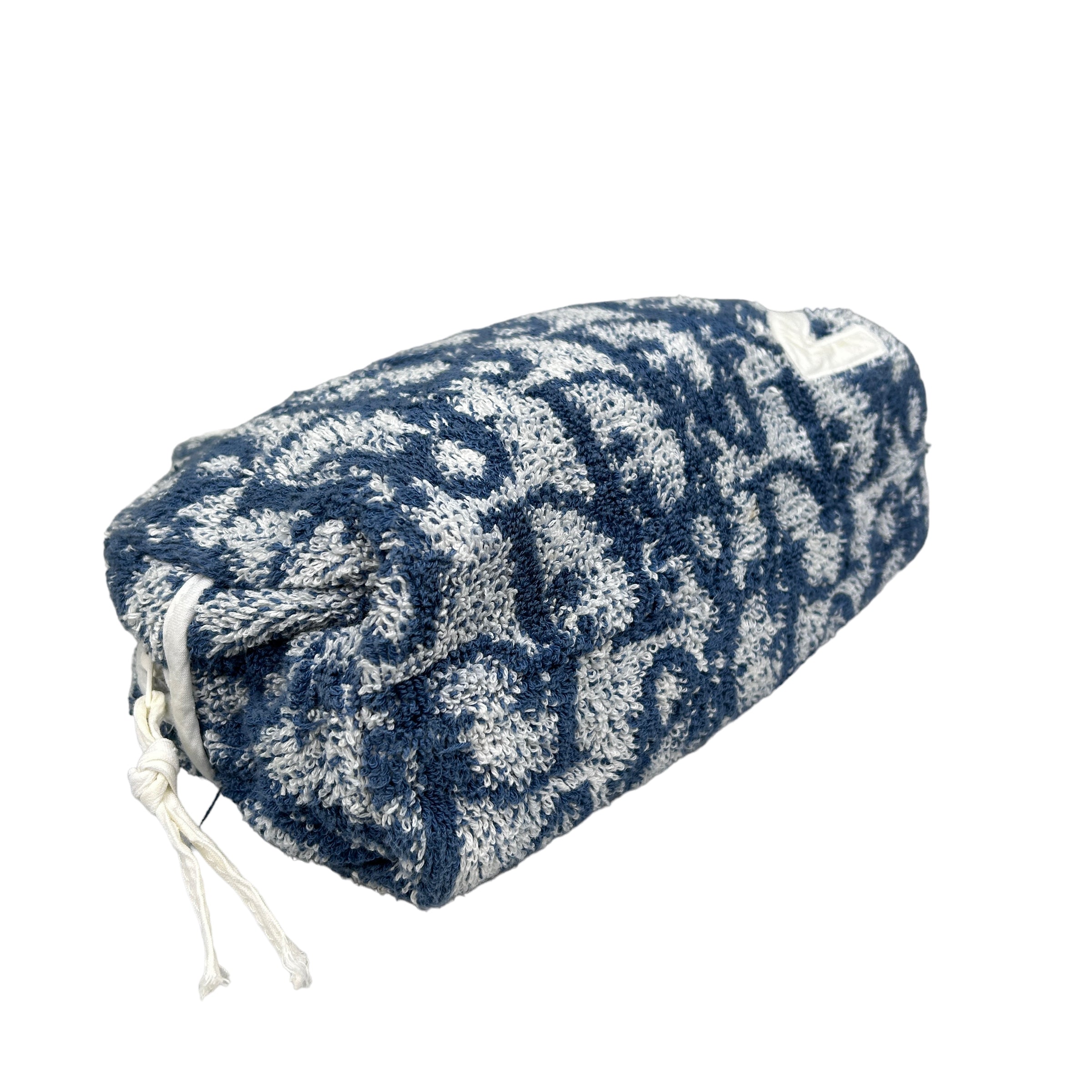 DIOR BLUE TROTTER MONOGRAM TOWEL BAG