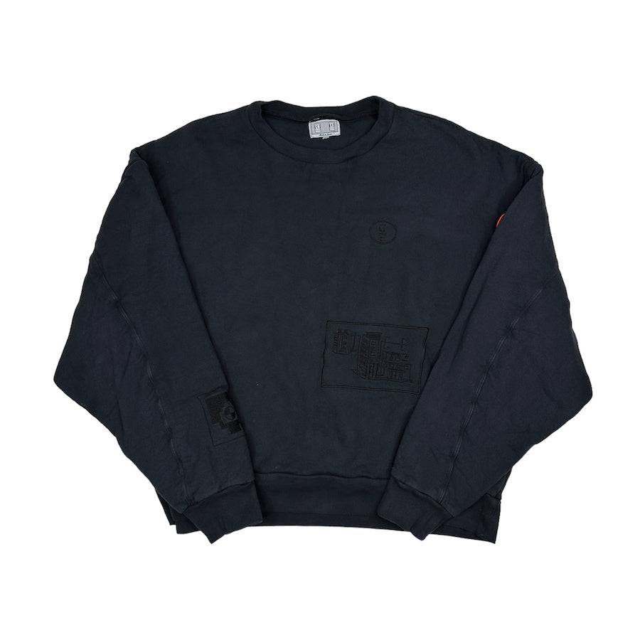 CAV EMPT OVERDYED DOUBLE FLEECE CREWNECK