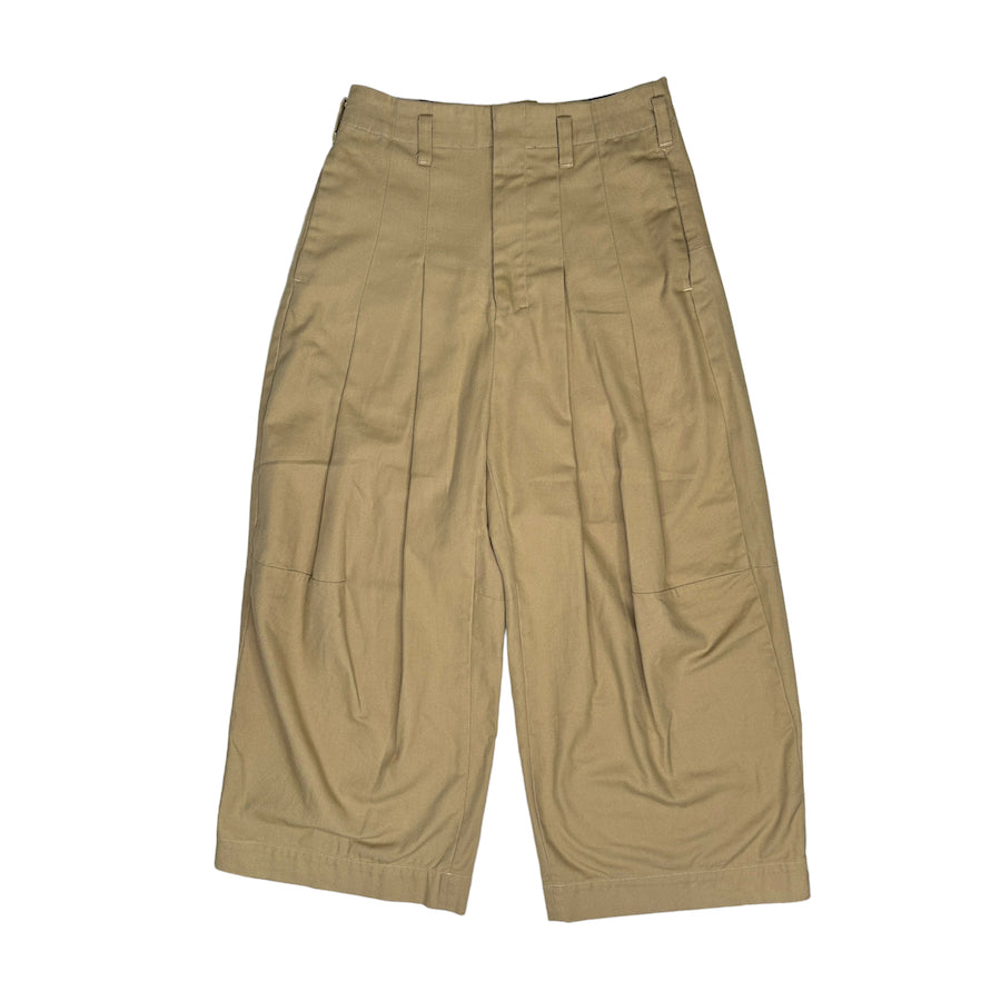 SHINYA KOZUKA BEIGE BAGGY PANTS