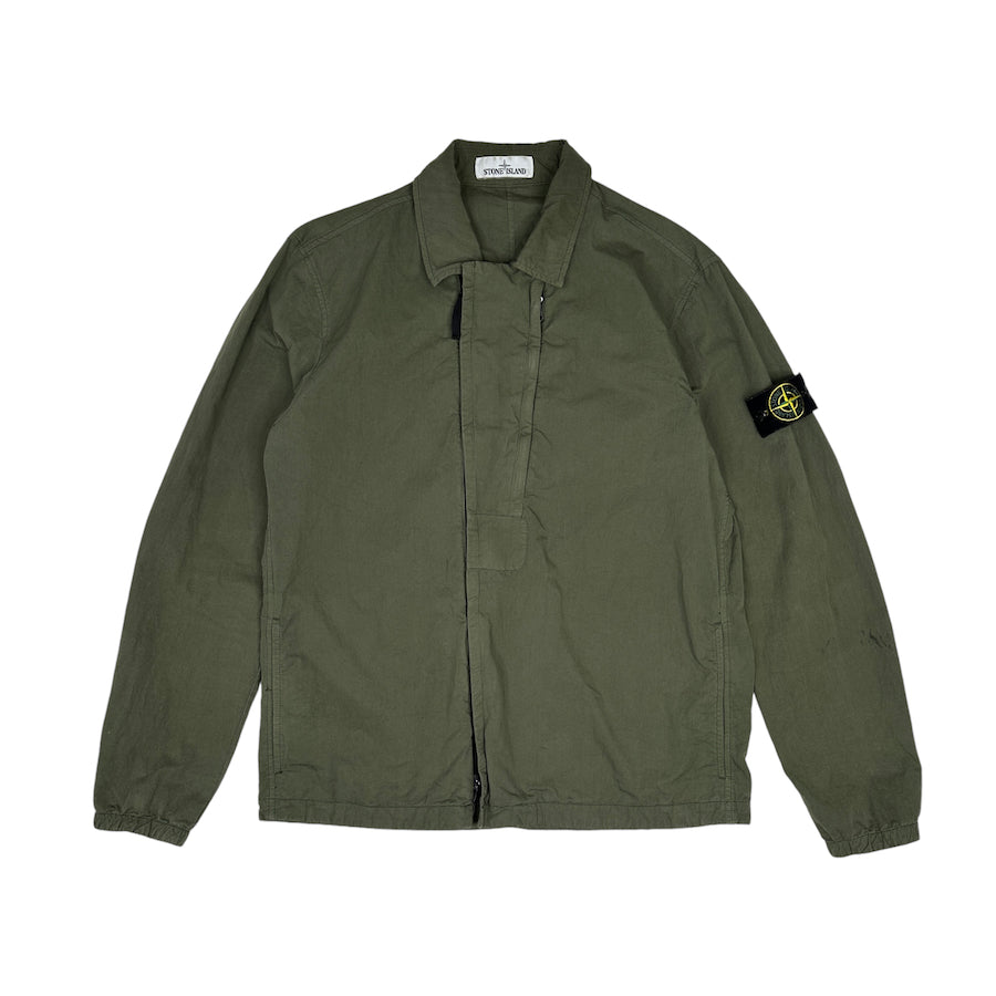 STONE ISLAND SS20 NYLON COTTON JACKET - GREEN