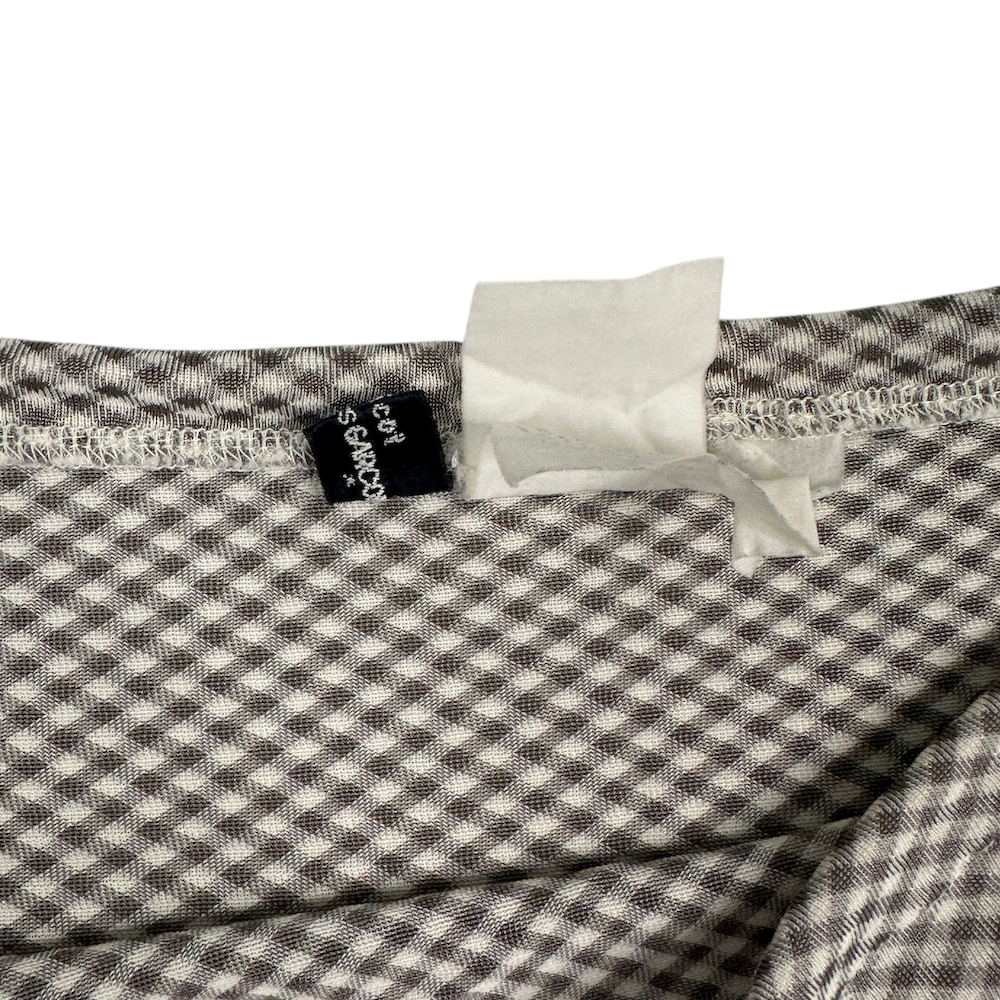 COMME DES GARCONS TRICOT GINGHAM SKIRT