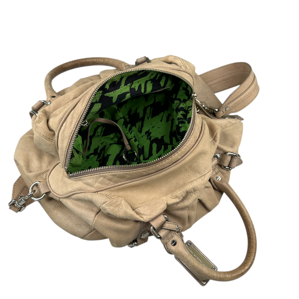 MARC JACOBS SLOUCHY 2-WAY SHOULDER BAG - TAN