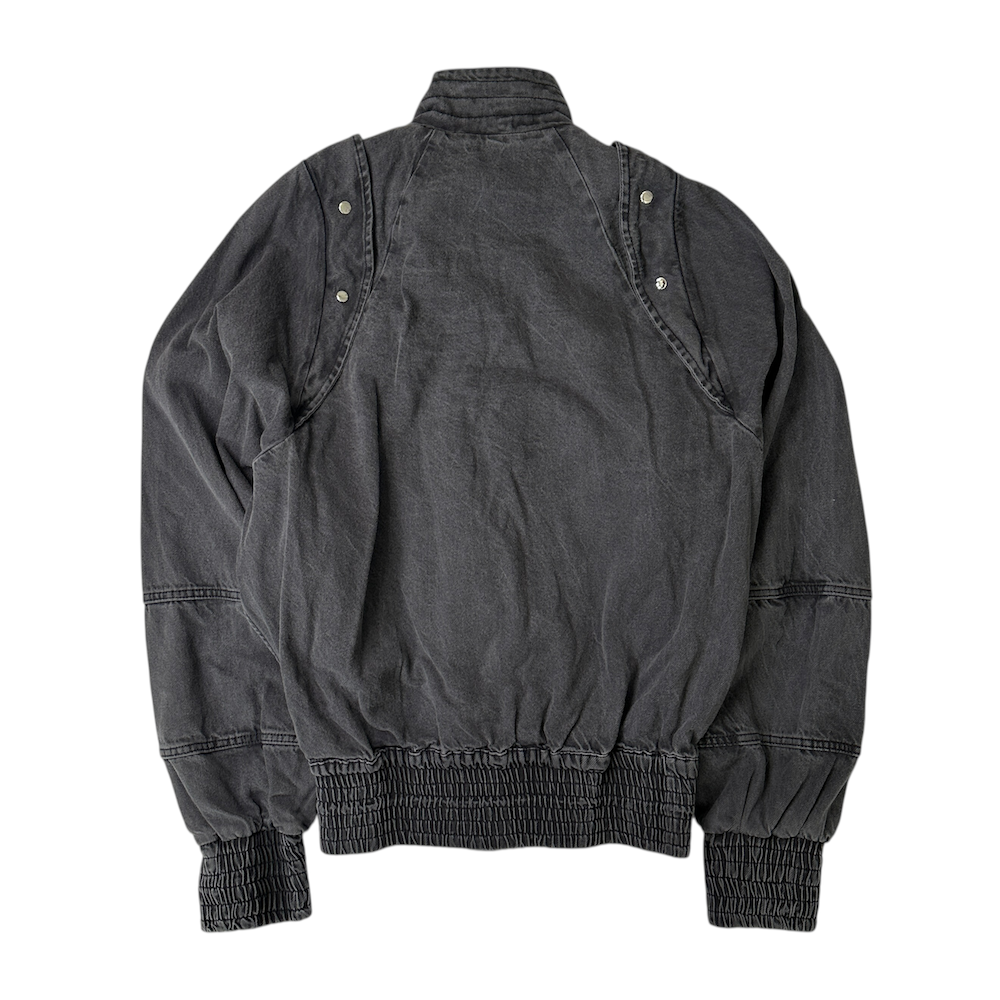 KYONJIR ARMOR BOMBER JACKET - GREY