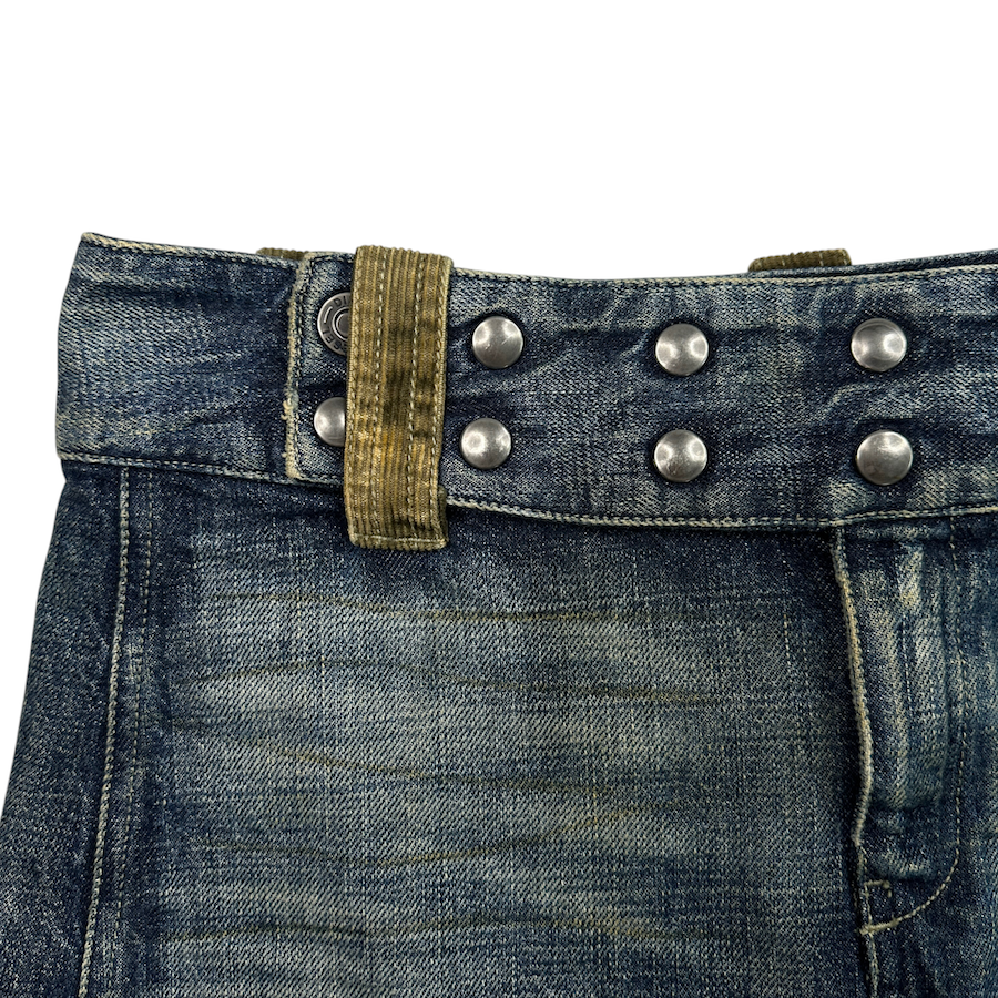 (26) DIESEL MINI DENIM / CORDUROY SKIRT