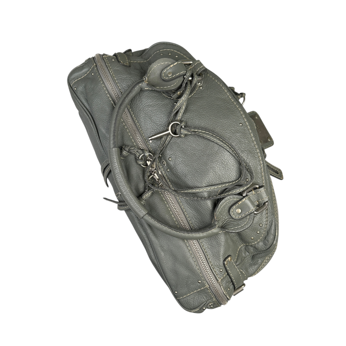 CHLOE PADDINGTON BAG - STONE GREY / SILVER