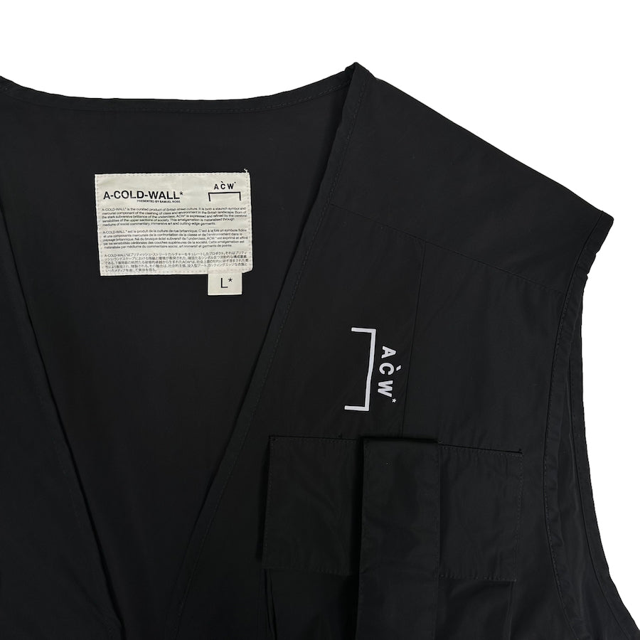 A COLD WALL BLACK UTILITY VEST