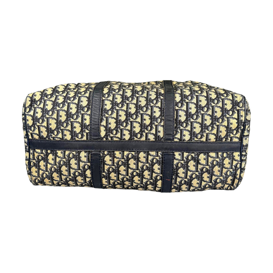 DIOR MONOGRAM CANVAS VINTAGE BOSTON DUFFLE BAG - CLASSIC 8102-E