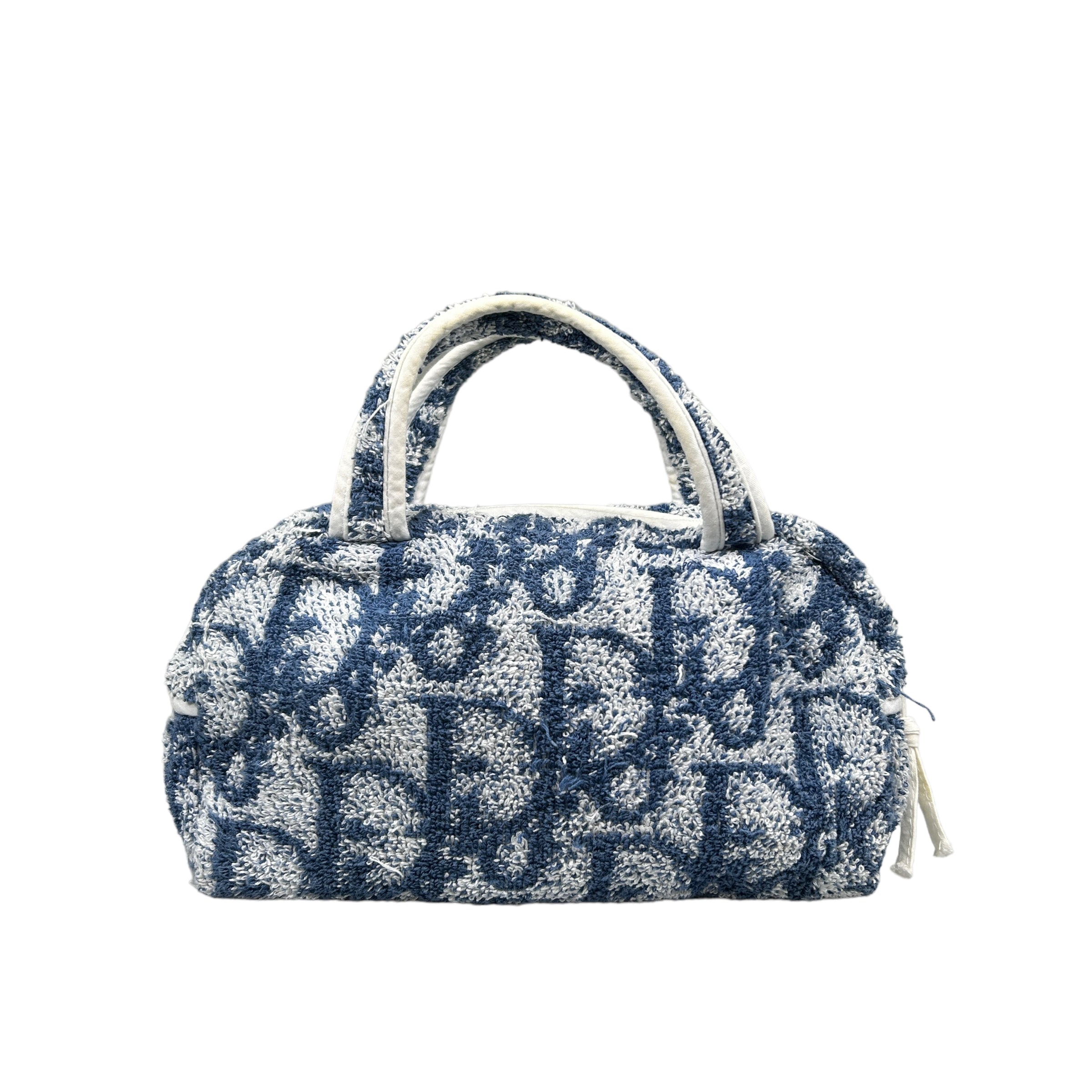 DIOR BLUE TROTTER MONOGRAM TOWEL BAG