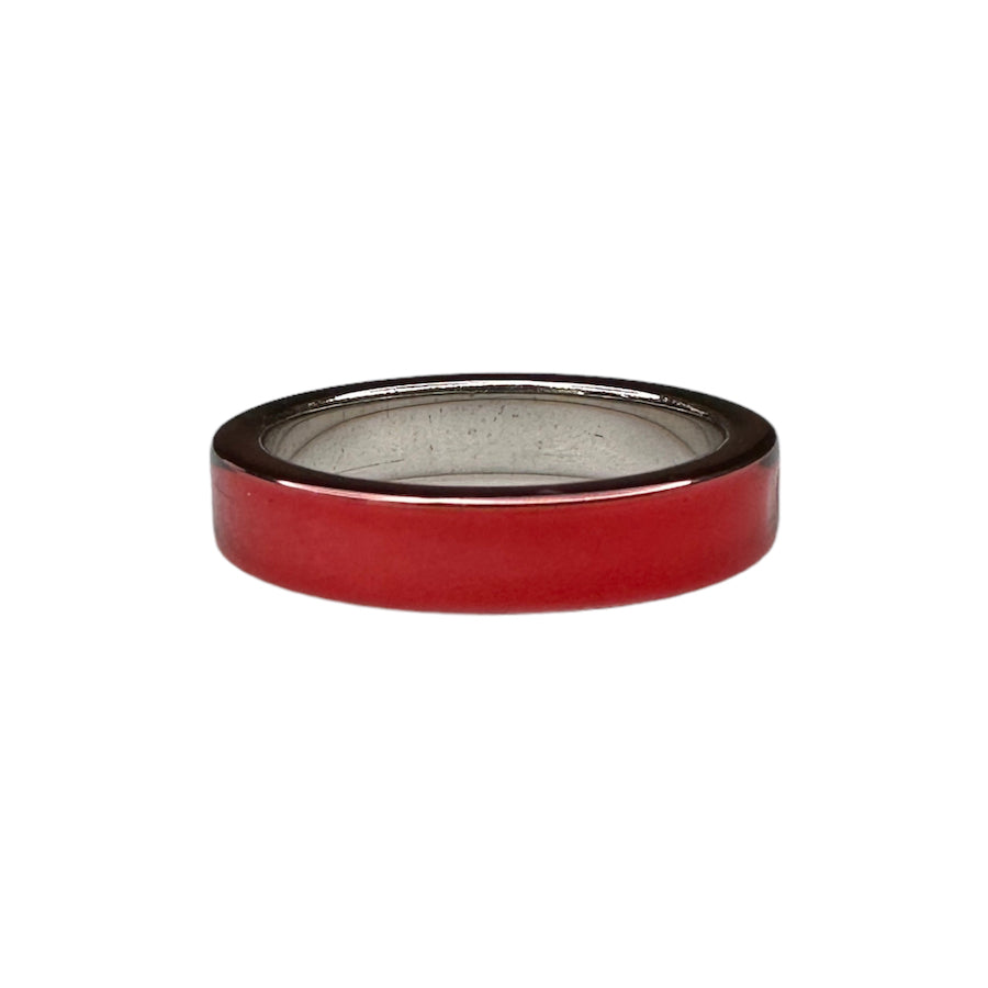 (1) MAISON MARGIELA MM6 RED SPACER RING