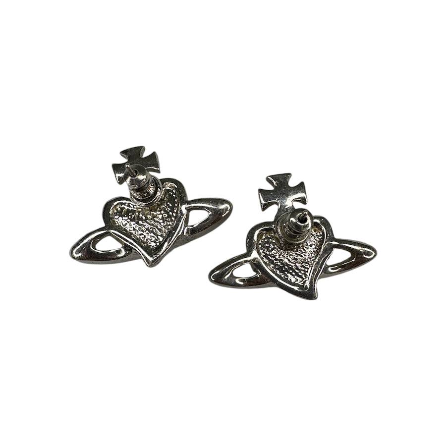 VIVIENNE WESTWOOD HEART ENAMEL EARRINGS