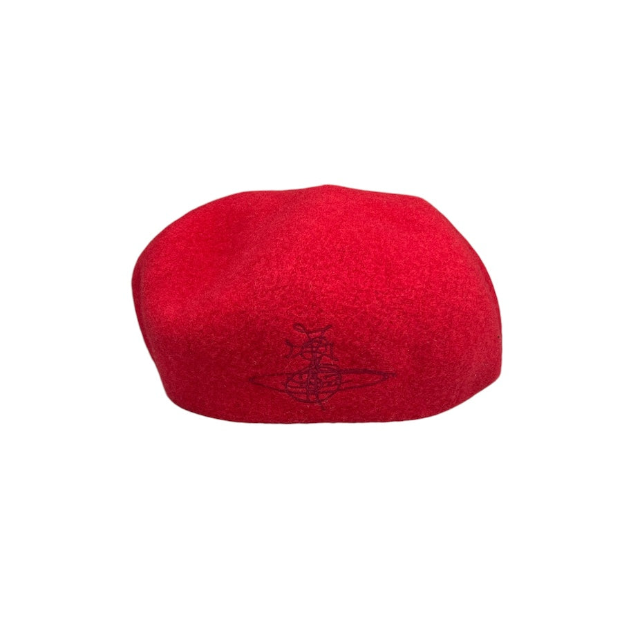 VIVIENNE WESTWOOD RED WOOLLEN BERET