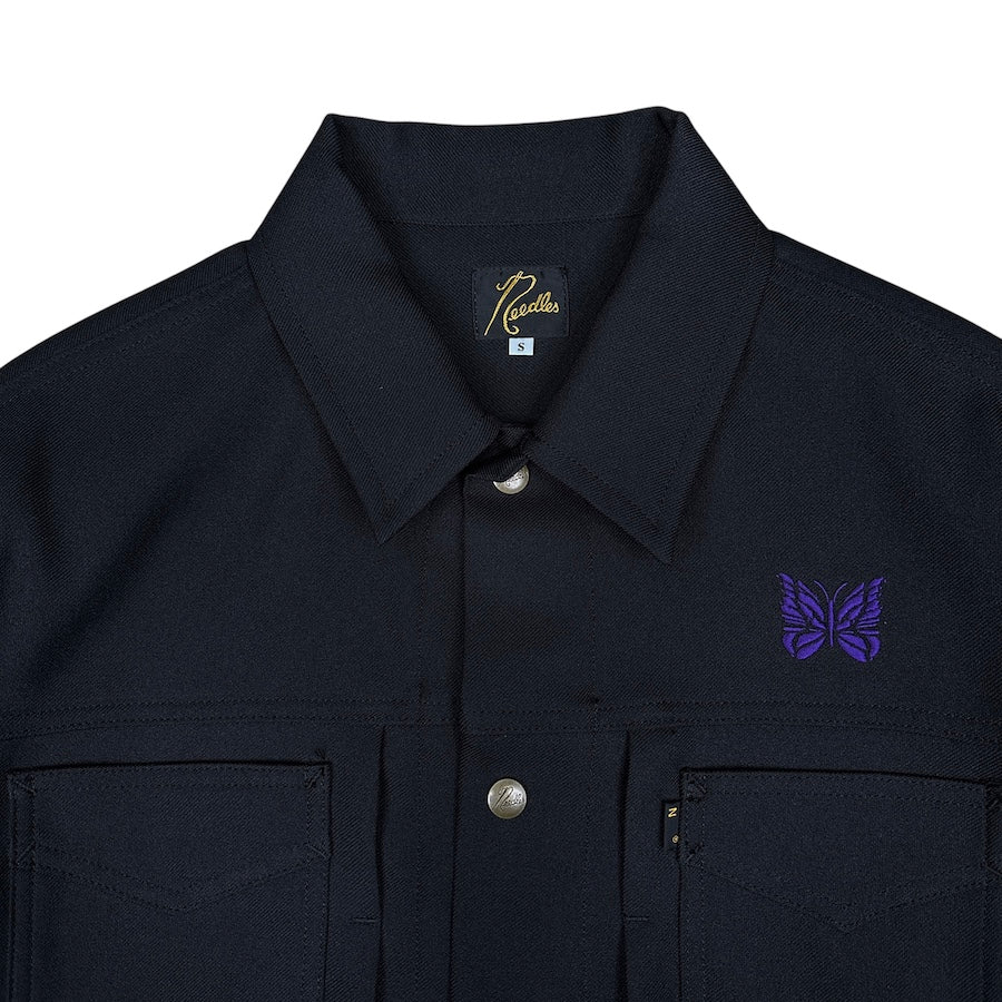 NEEDLES PENNY JACKET - BLACK / PURPLE