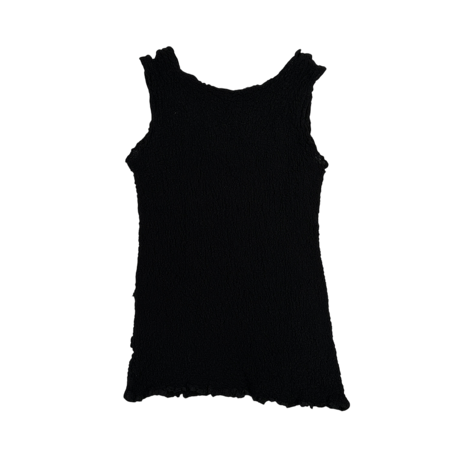 ISSEY MIYAKE ME CAULIFLOWER TANK TOP - BLACK