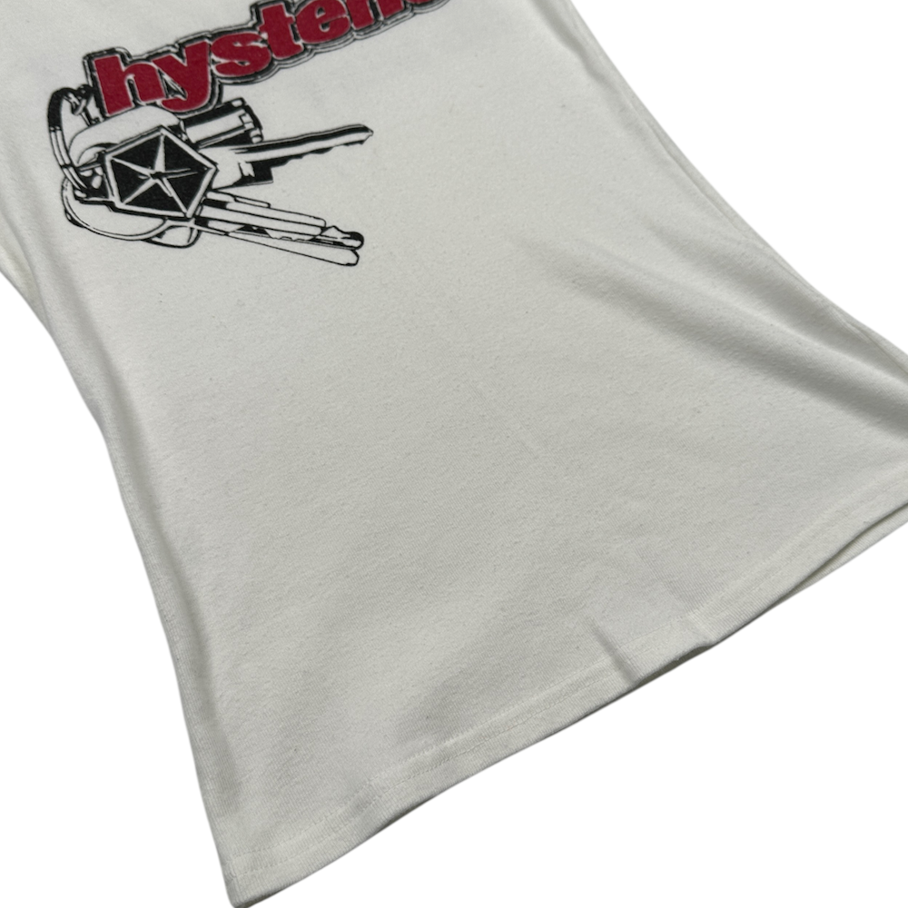 HYSTERIC GLAMOUR 'KEYS' TANK TOP - WHITE