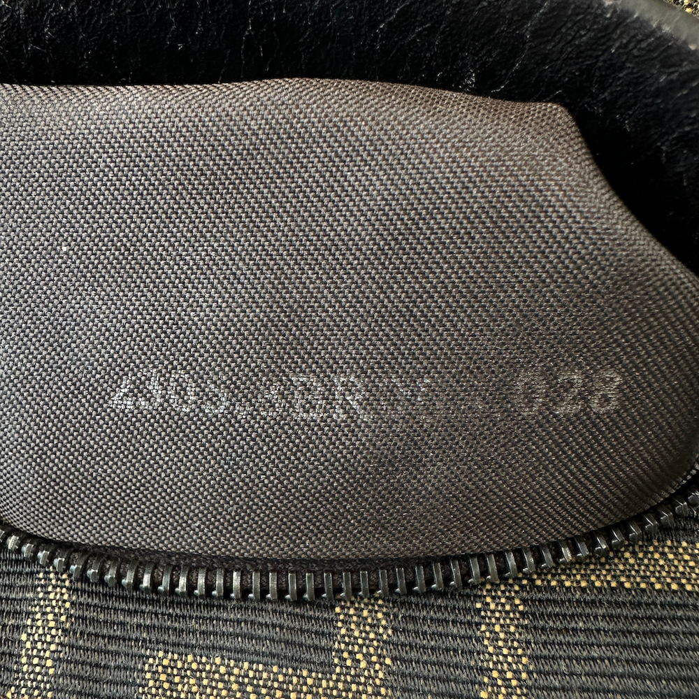 FENDI ZUCCA DOUBLE FLAP BAGUETTE BAG