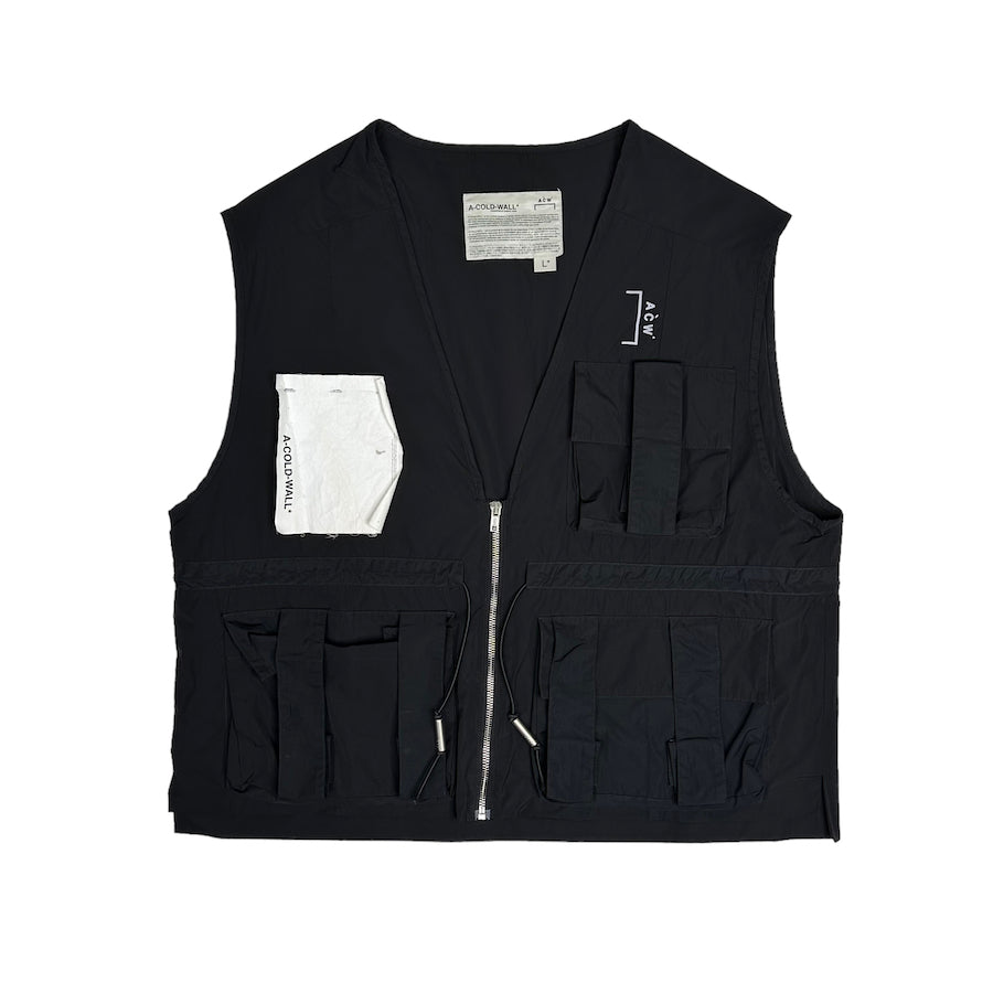 A COLD WALL BLACK UTILITY VEST