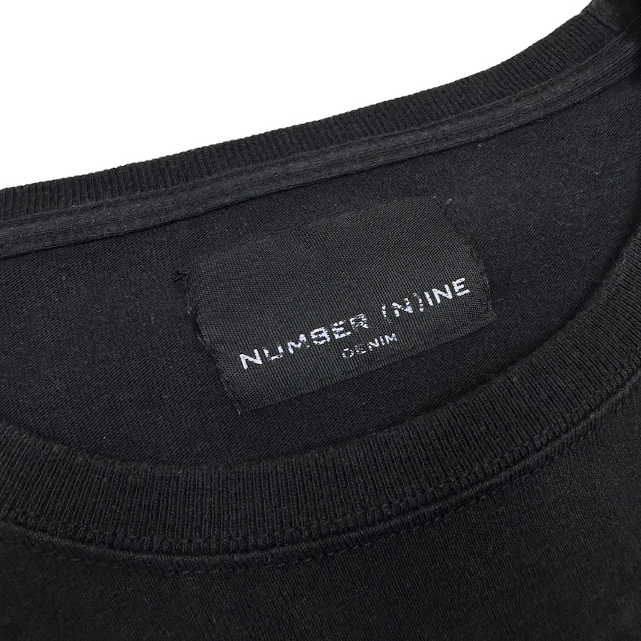 NUMBER(N)INE CIRCULAR LOGO TEE - BLACK