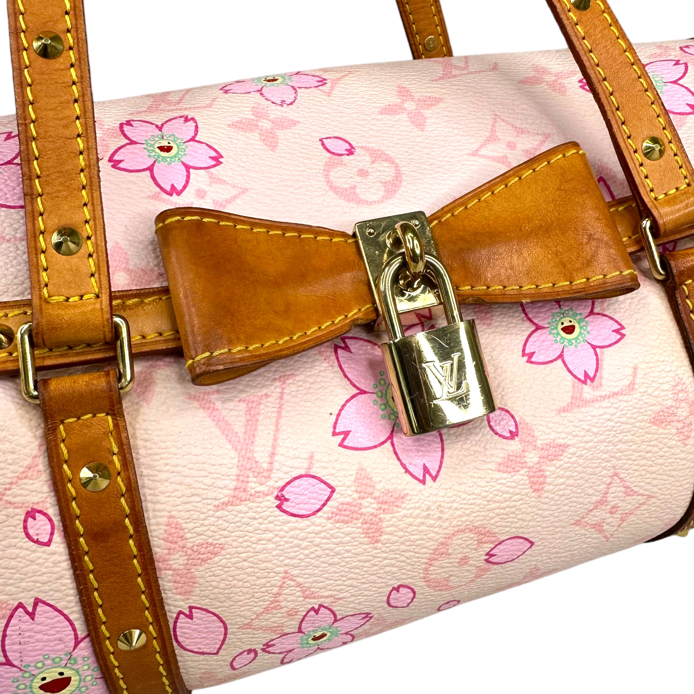 LOUIS VUITTON X TAKASHI MURAKAMI PINK PAPILLION 30 CHERRY BLOSSOM
