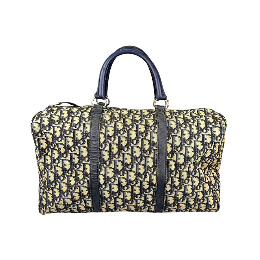 DIOR MONOGRAM CANVAS VINTAGE BOSTON DUFFLE BAG - CLASSIC 8102-E