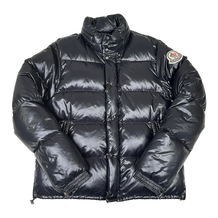 (4) MONCLER BLACK EVEREST DOWN JACKET