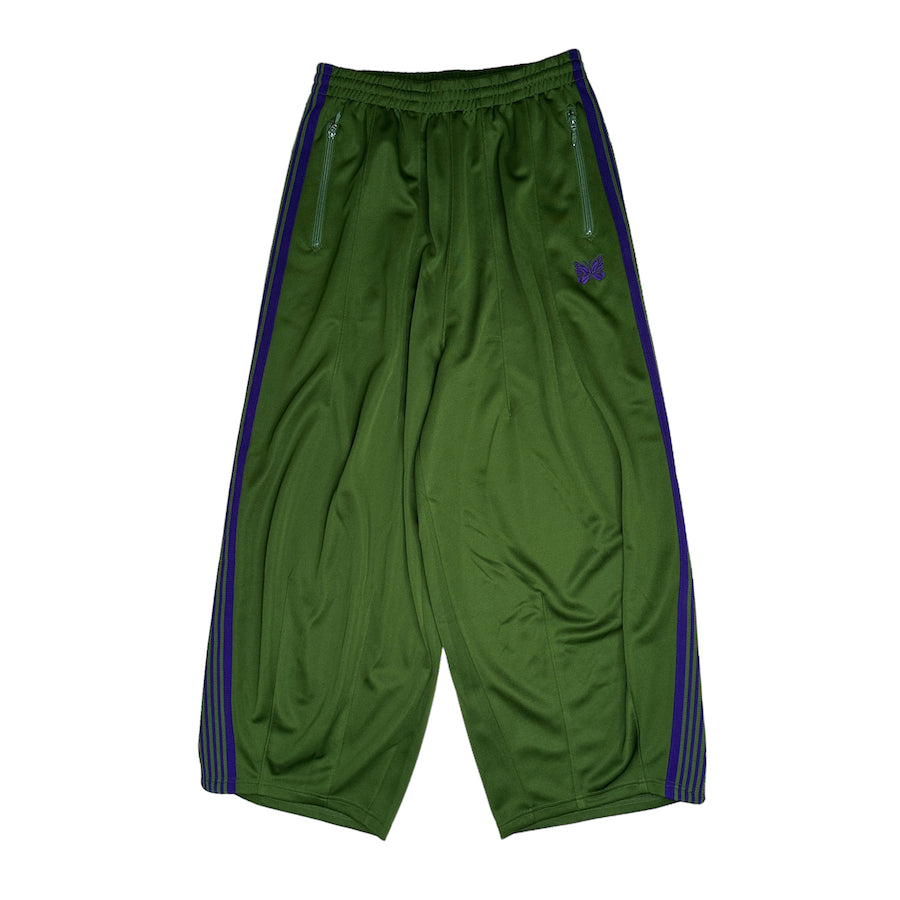 (XS) NEEDLES AW23 GREEN/PURPLE H.D TRACK PANTS