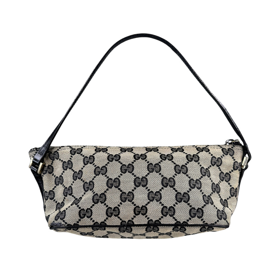 GUCCI GG CANVAS BOAT POCHETTE - NAVY