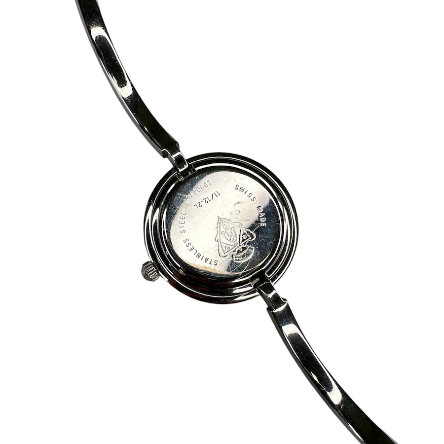 GUCCI INTERCHANGEABLE SILVER BEZEL WATCH