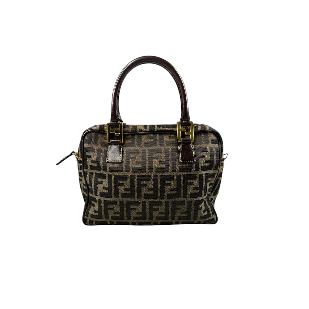 FENDI ZUCCA CANVAS TOP HANDLE BAG