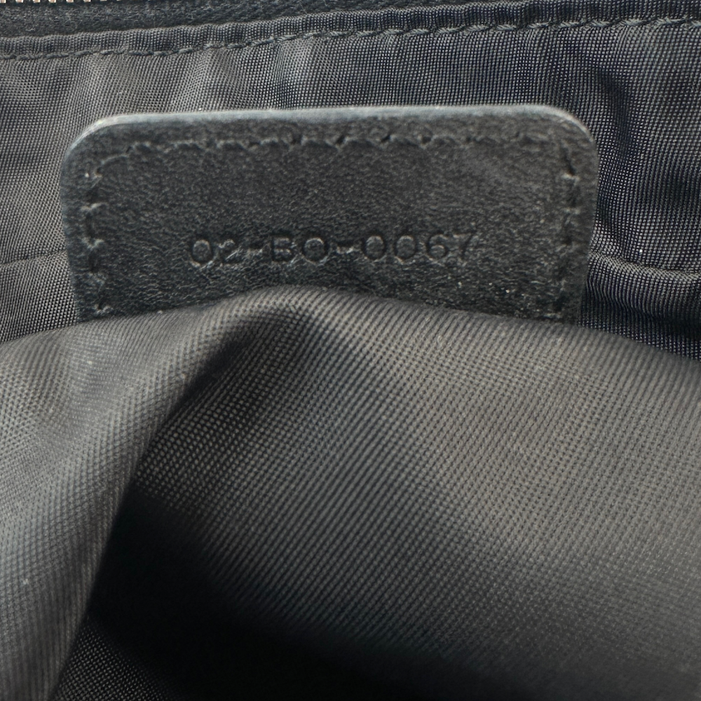 DIOR 2007 MONOGRAM SHOULDER BAG - BLACK