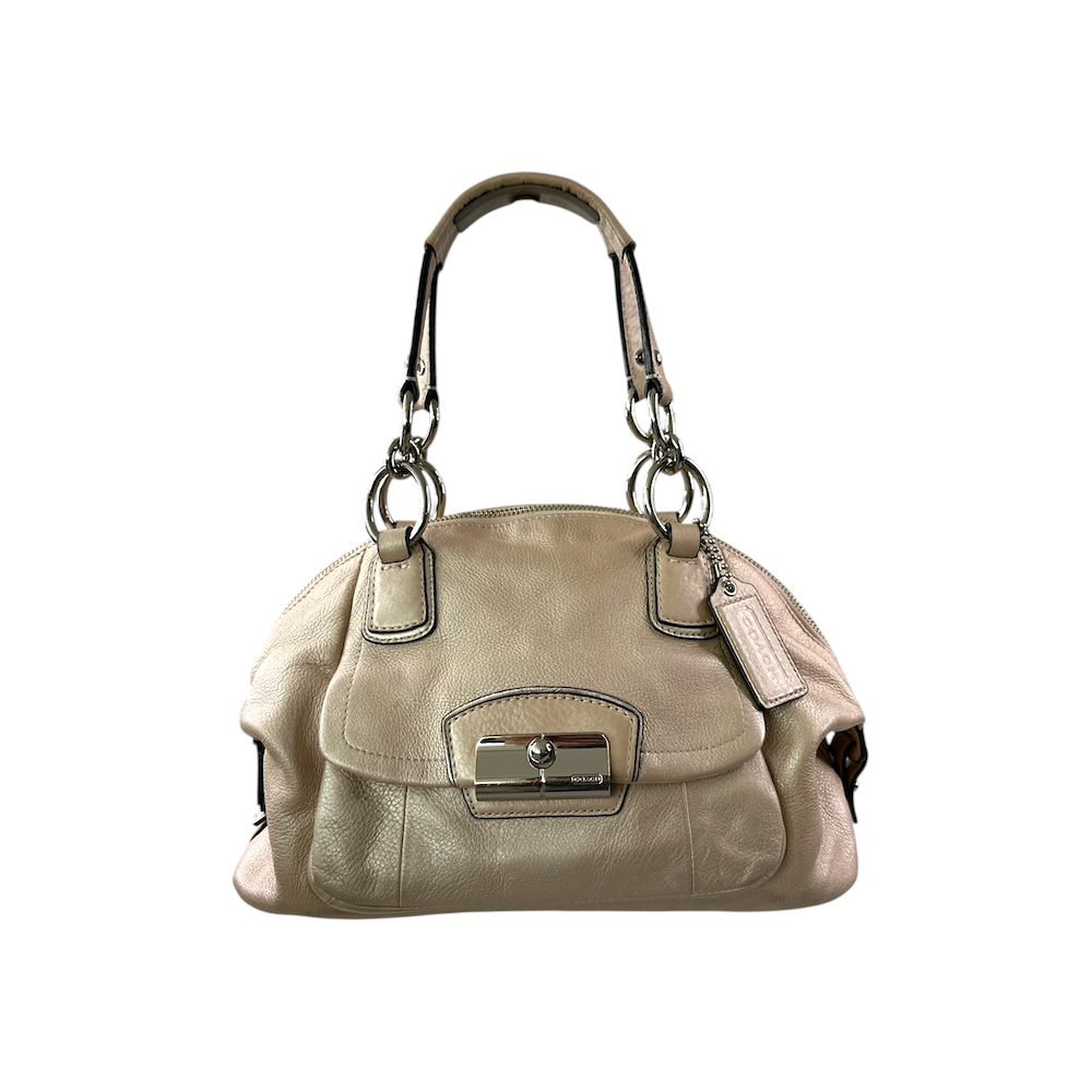 COACH LEATHER BOWLING BAG