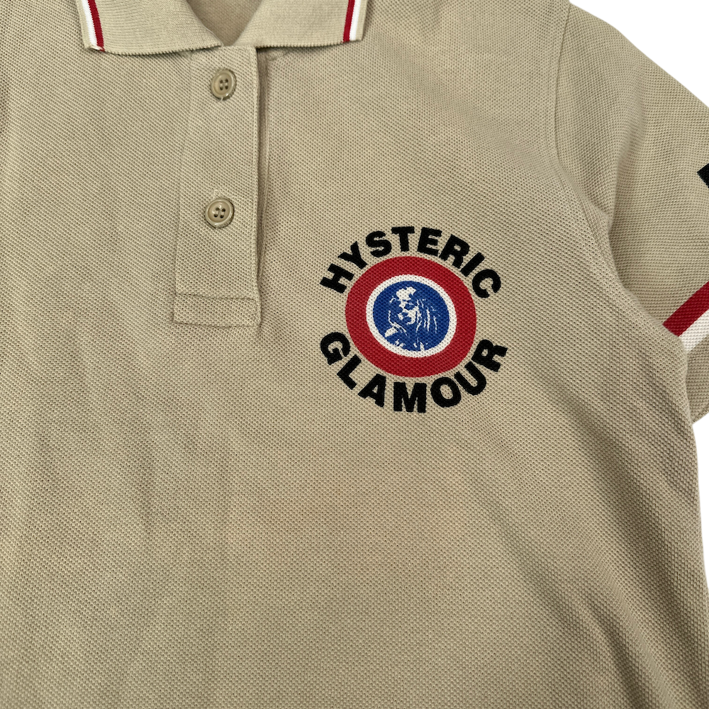 HYSTERIC GLAMOUR POLO SHIRT - BEIGE