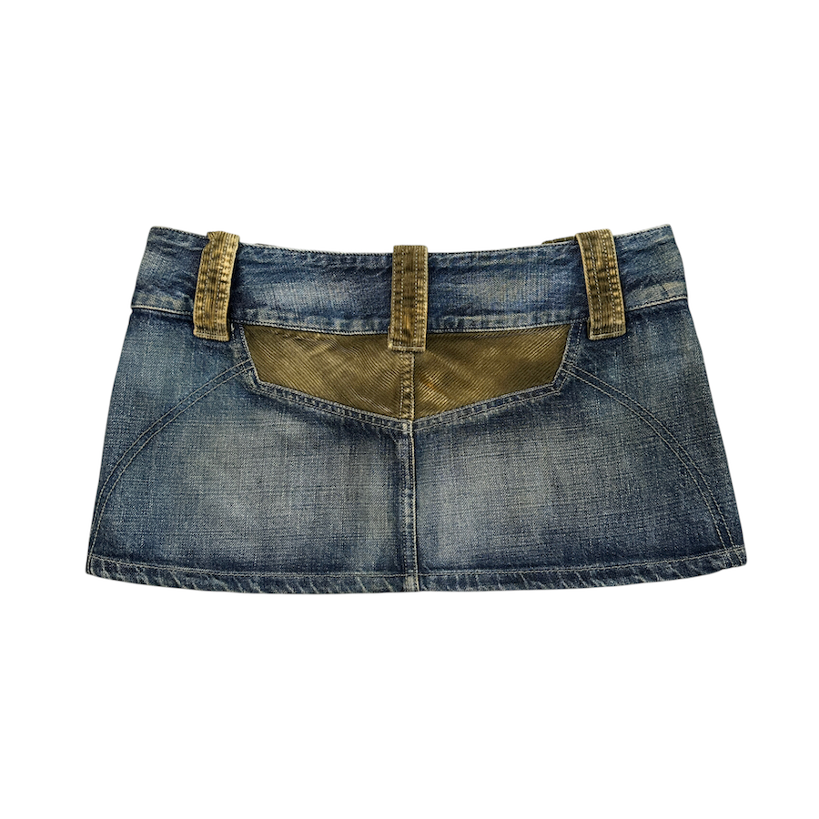 (26) DIESEL MINI DENIM / CORDUROY SKIRT