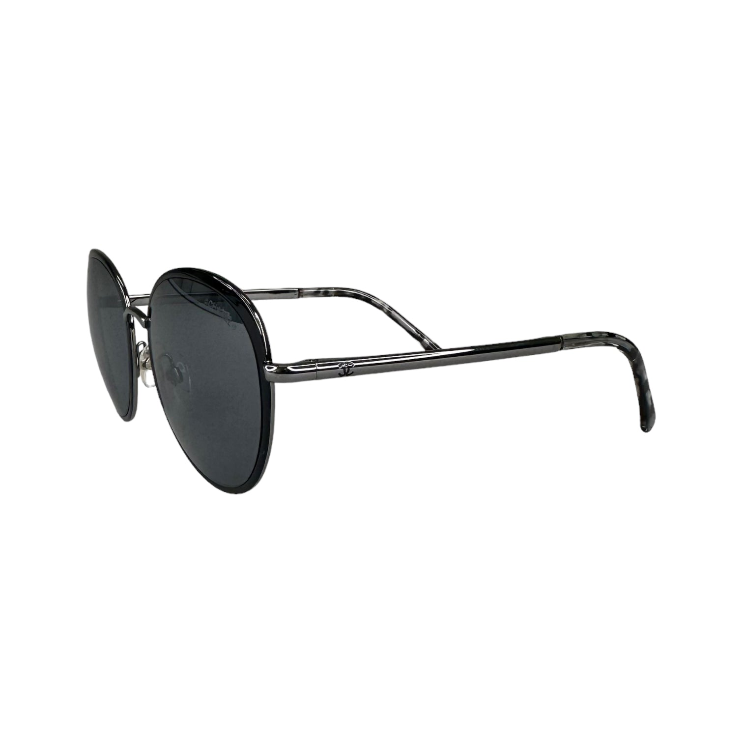 CHANEL ROUND FRAME TINTED SUNGLASSES