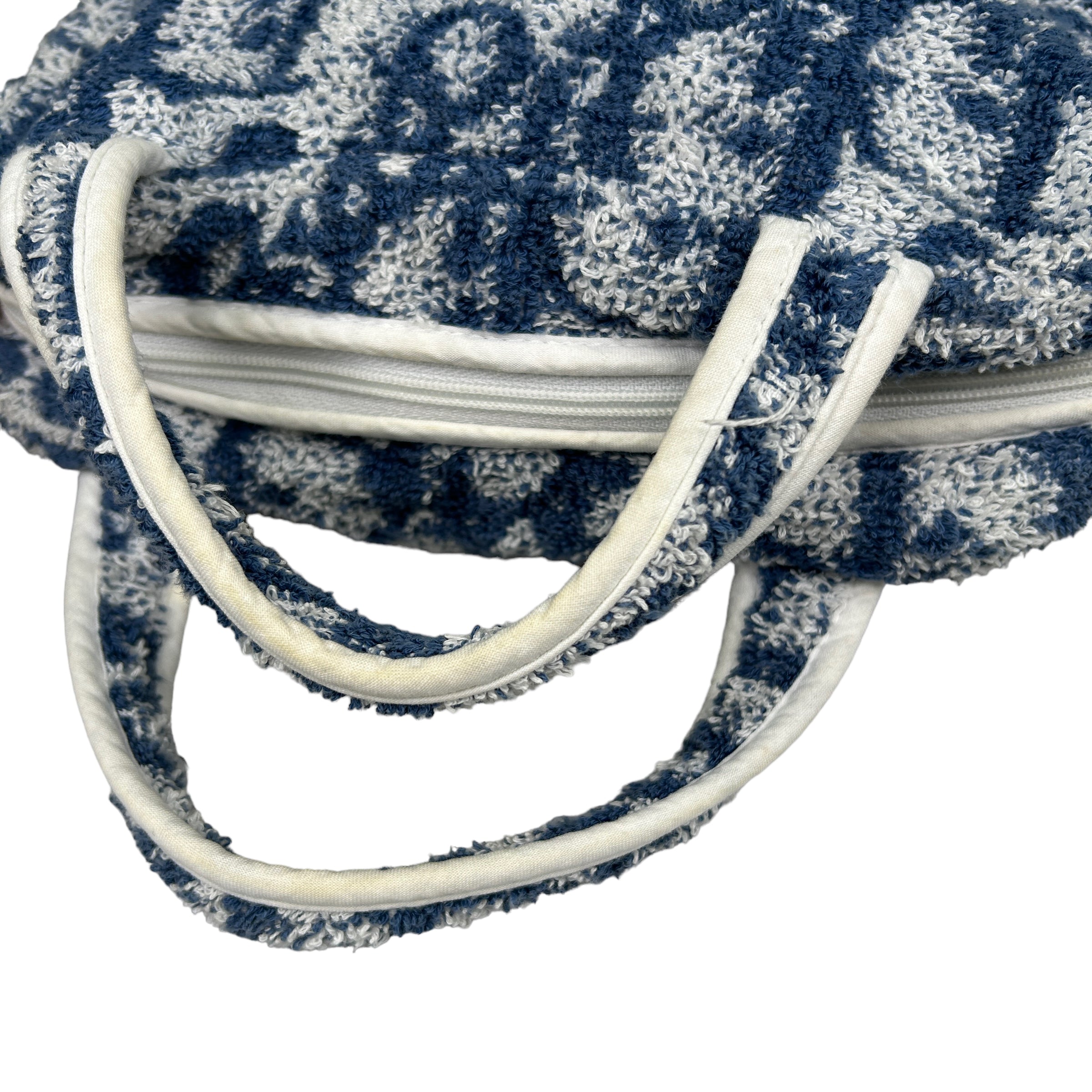 DIOR BLUE TROTTER MONOGRAM TOWEL BAG