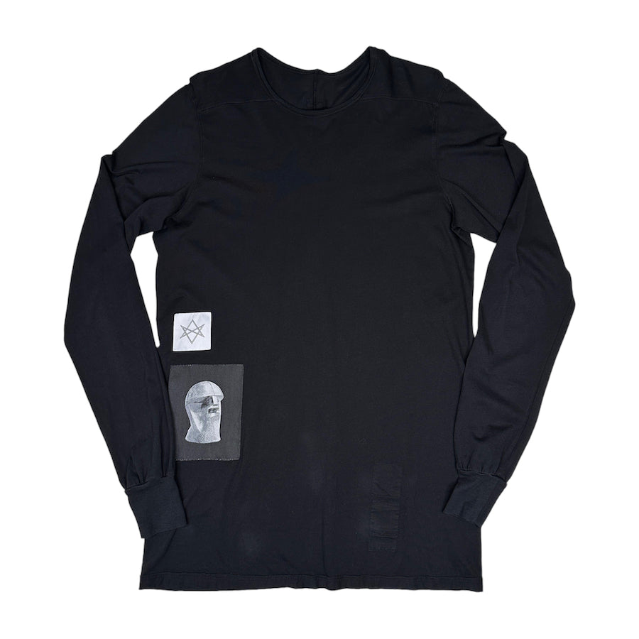 RICK OWENS DRKSHDW SS18 LONG SLEEVE - BLACK