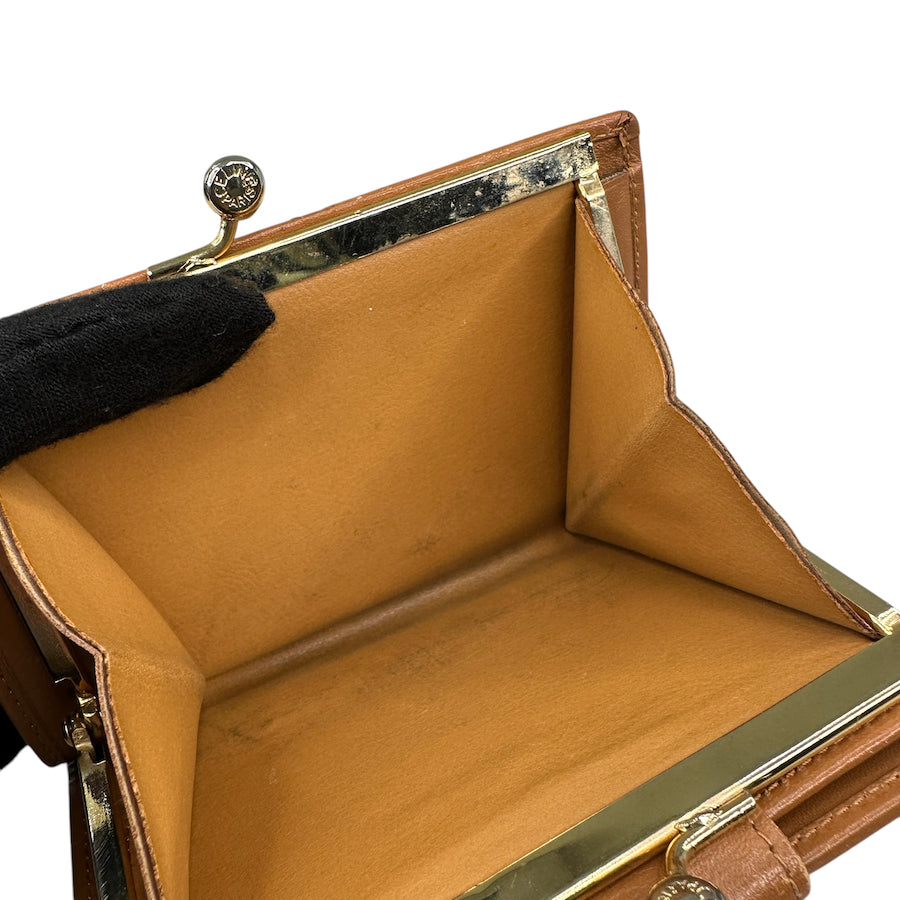 CELINE MACADAM CANVAS KISSLOCK WALLET