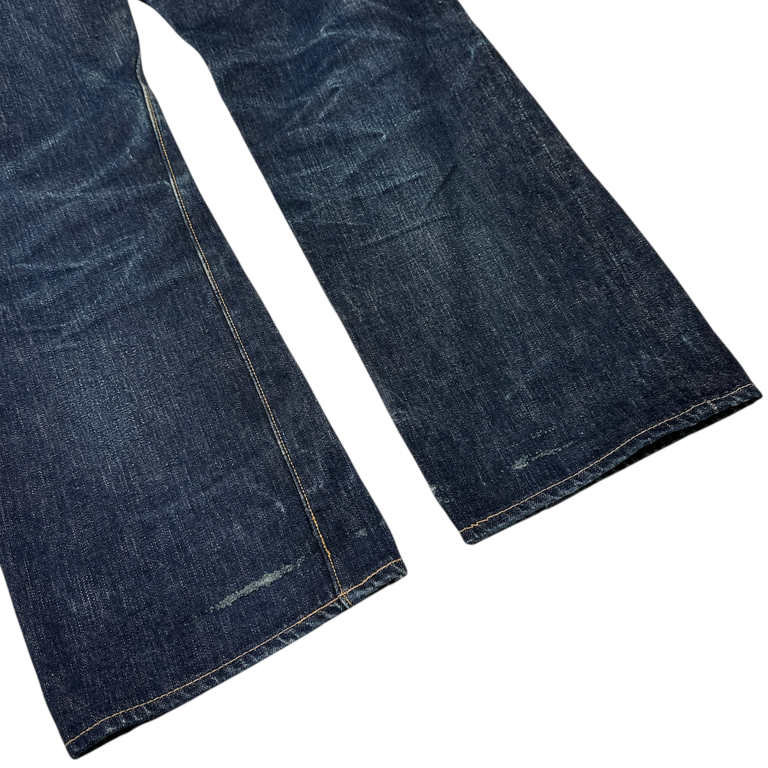(29) KAPITAL BACK CINCH SELVEDGE DENIM