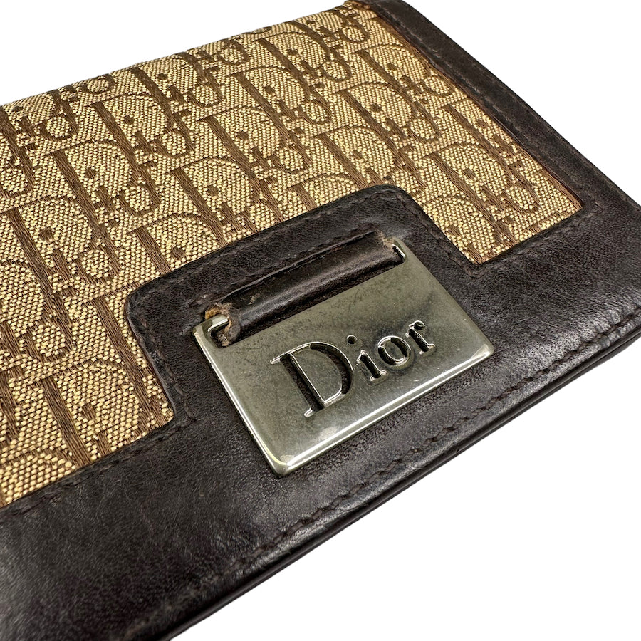 DIOR TROTTER CANVAS BI-FOLD CARD HOLDER