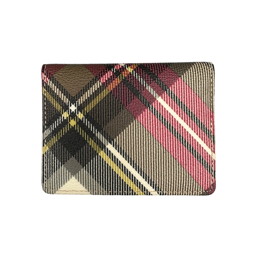 VIVIENNE WESTWOOD PLAID BI-FOLD CARD HOLDER