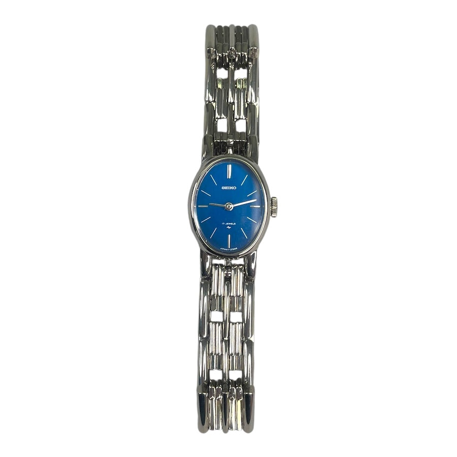 SEIKO 11-8100 BLUE FACE QUARTZ 8393GF