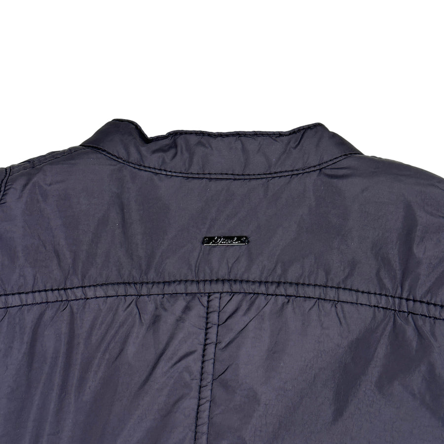 DIESEL BELTED NYLON RIDERS JACKET - BLUE