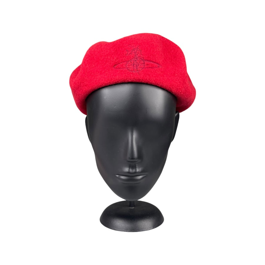 VIVIENNE WESTWOOD RED WOOLLEN BERET