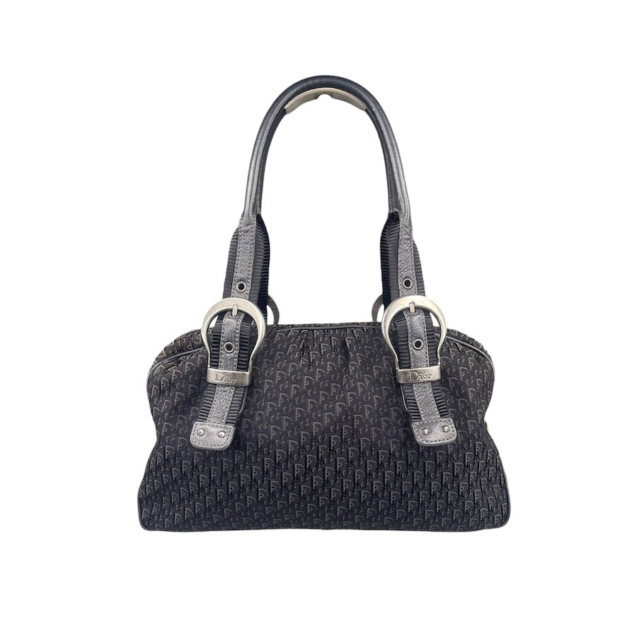 DIOR MONOGRAM TROTTER BAG BLACK