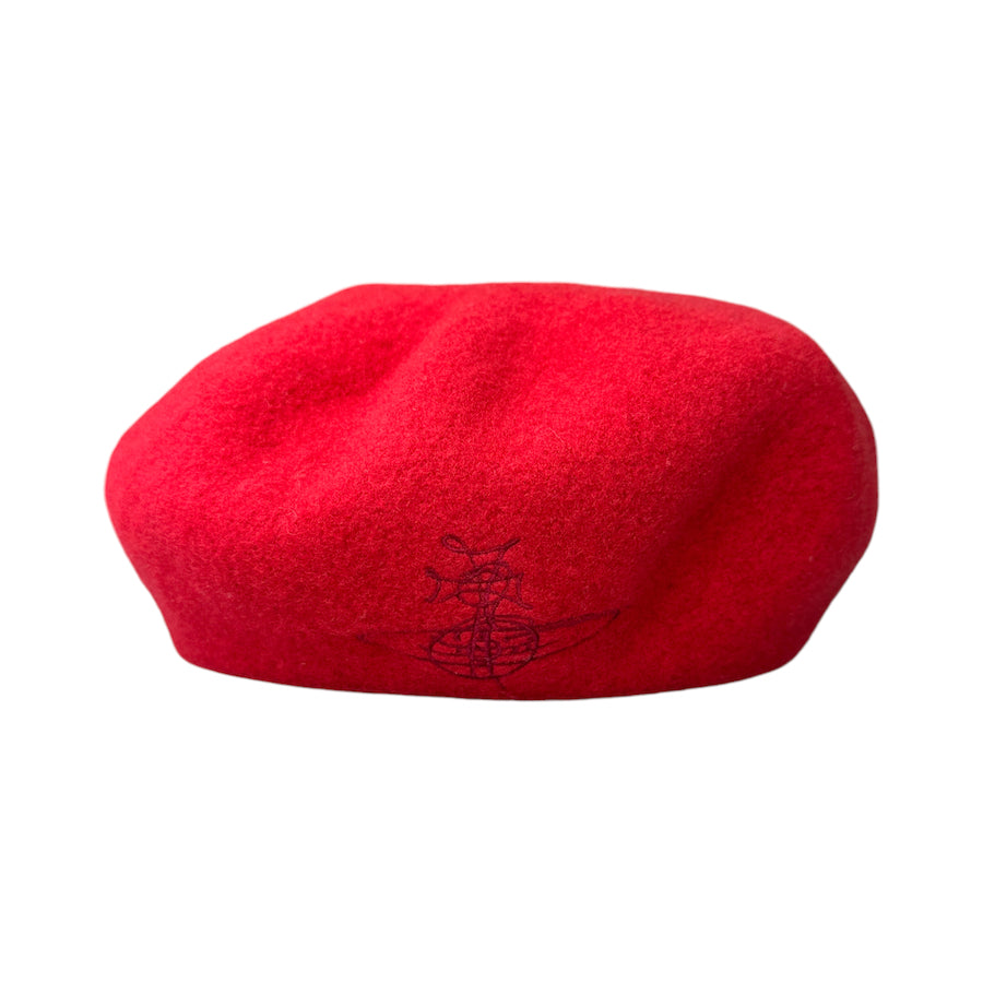 VIVIENNE WESTWOOD RED WOOLLEN BERET