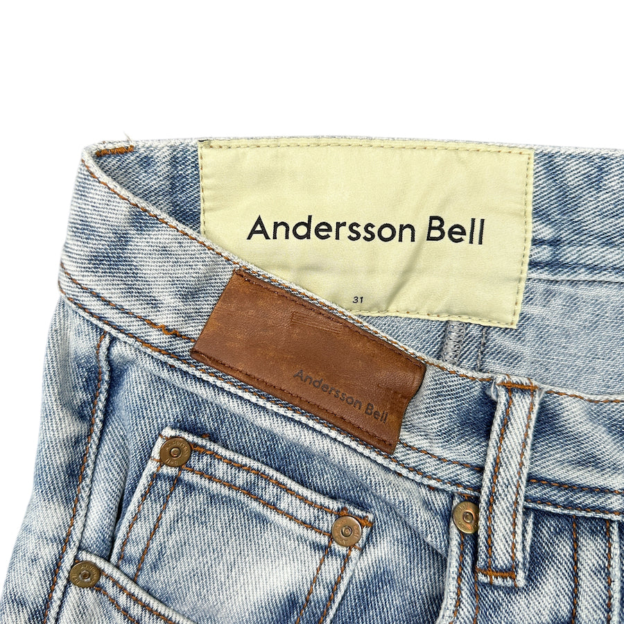 ANDERSSON BELL PAINT SPLATTER DENIM - LIGHT WASH