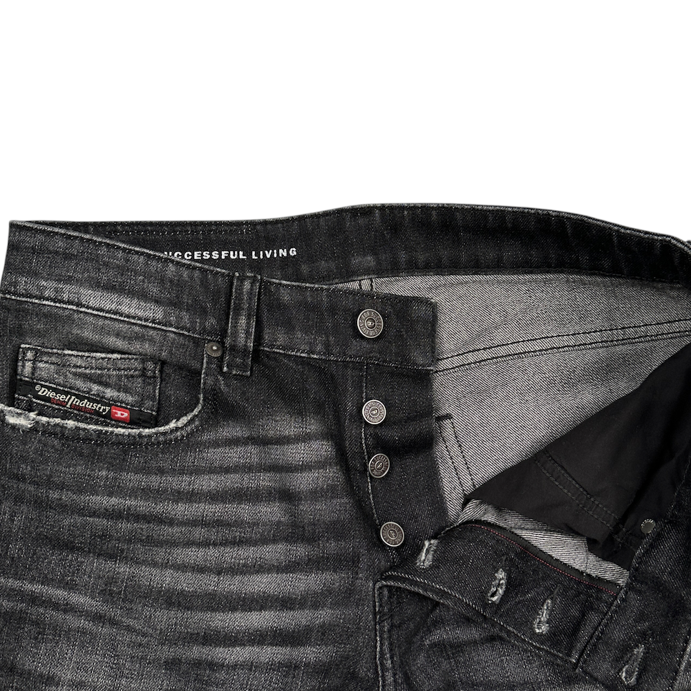 DIESEL GREY WASH FLARED DENIM